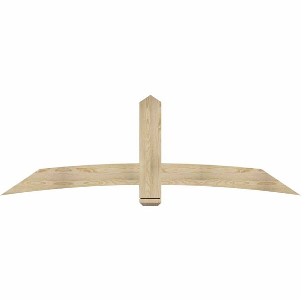 Ekena Millwork Bellingham Rough Sawn Timber Gable Bracket, Douglas Fir, 84"W x 28"H x 2"D x 6"F, 8/12 Pitch GBW084X28X0206BEL00RDF - main